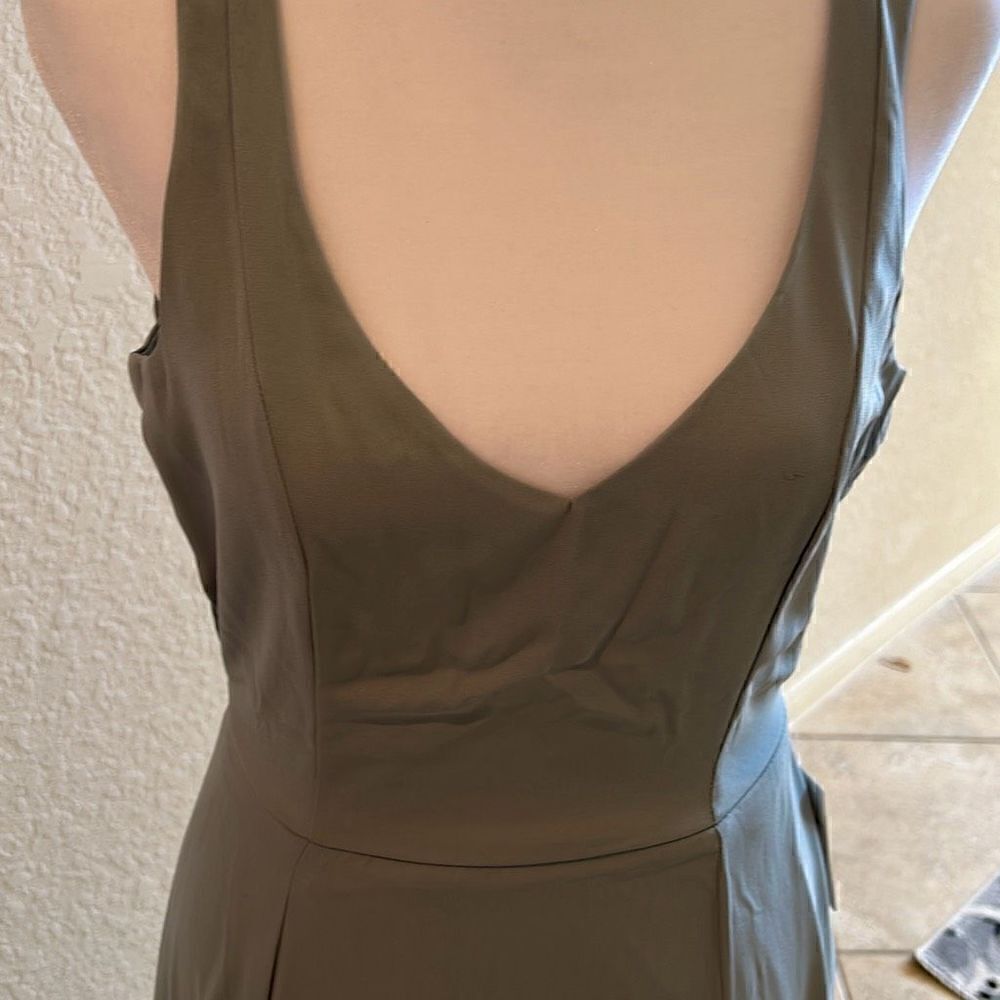 Show Me Your Mumu Womens Small Jen Maxi Dress Bridesmaid Open Back Green NWT - Picture 3 of 8
